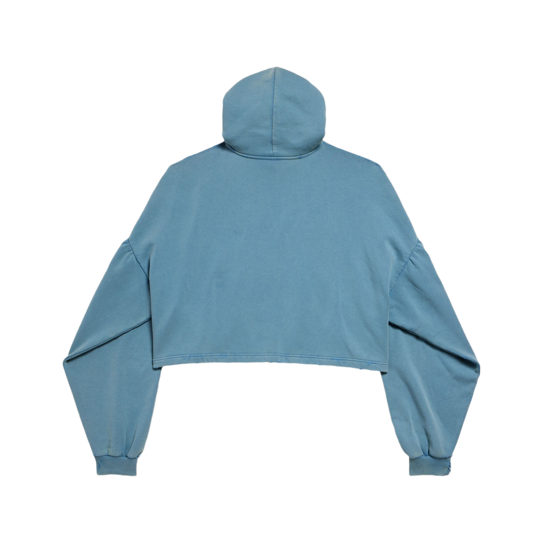 Balenciaga International Cropped Hoodie Grey Blue | eBay