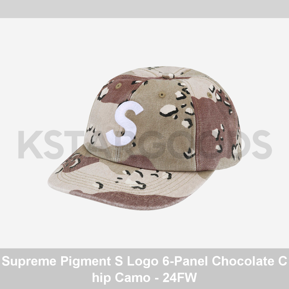 Supreme Pigment Canvas S Logo 6-Panel (SS23) - $48